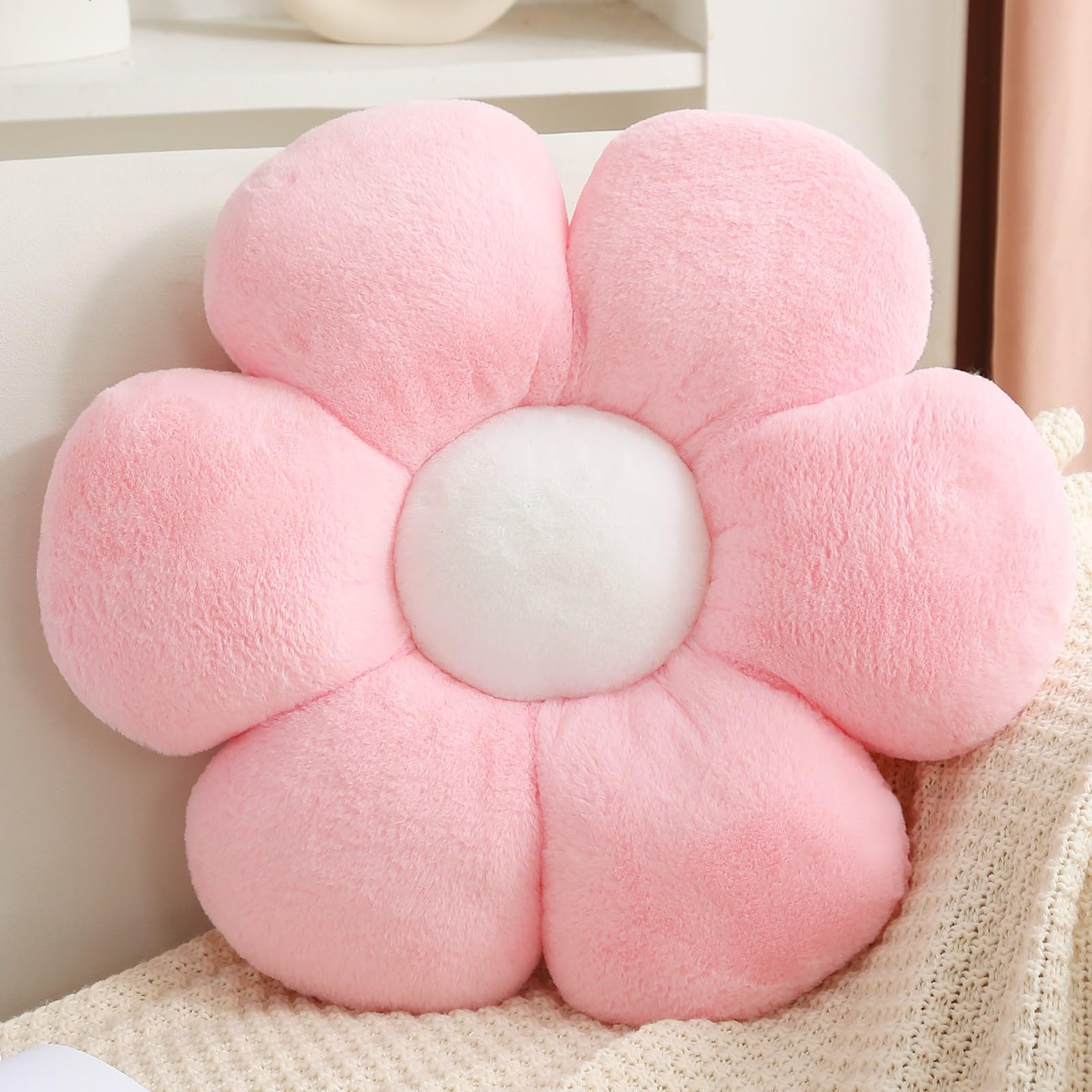 Canghi Flower Pillows Flower Shaped Throw Pillow Cute Daisy Flower Pillows Flower Seating Cushions For Adults Kids Home Bedroom
